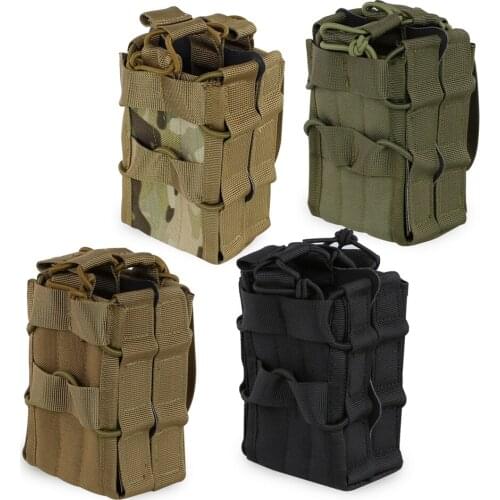 Tactical Double Magazine Pouch Molle System 1000D Nylon Airsoft Pouch Hunting Accessories for AK 7.62 M4 5.56 Rifle