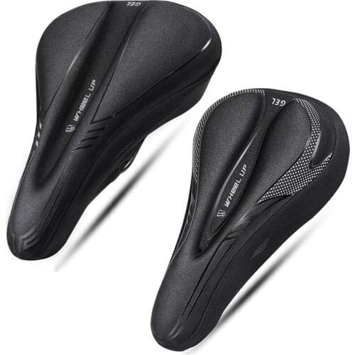 Bicycle Saddle Hollow Breathable MTB Bike Thick Silicone Non-Slip Seat Cushion Cover Mat Silica Gel Saddles Cycling Accessories