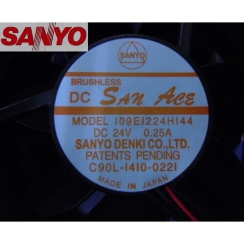 Original For Sanyo 109E1224H144O 12cm 12038 DC24V Dual ball fan heatsink cooling fan axial fan server fan