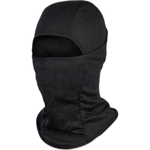 A0NIJIE Unisex Full Face Windproof Cap Hat Black Polyester Outdoor Sports Cycling Riding Skiing Headgear