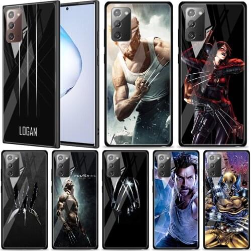 Wolverine Marvel Tempered Glass For Samsung Galaxy Note 20 Ultra 10 9 8 Plus Lite A70 A50 A40 A30 A20 A10 Phone Case