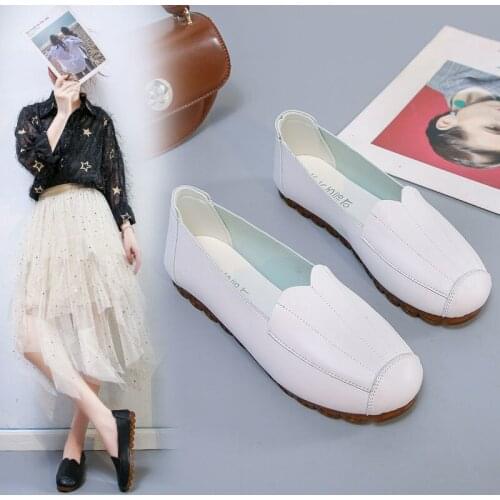 Womens Shoes Soft-soled Pregnant Womens Flat-soled Work Shoes All-match Loafers
