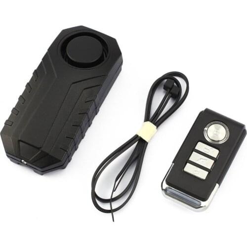 113dB Loud Wireless Bicycle Anti-theft Alarm Waterproof Door/ Window Vibration Alarm Intelligent Remote Control Alarm Sensor