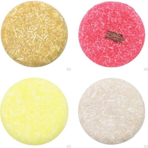 12pcs 100% Organic Shampoo Soap Bar Hair Darkening Plant Essence for Dry Hair 100% Pure Hair Shampoos Hair Care Tool