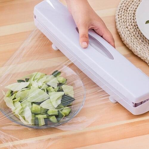 2020 New High Quality Plastic Wrap Cutter Cutting Box Food Wrap Cling Film Dispenser Aluminum Foil Wax Paper Cutter Kitchen Tool
