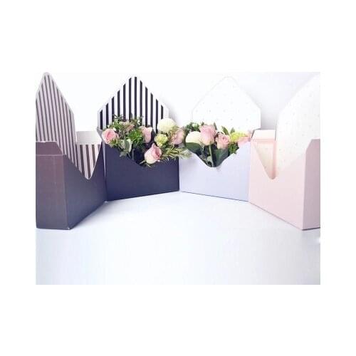 5PCS 23.5cm x 8cm x 17cm Mini Creative Envelope Fold Flower Box Flowers Box Material Rose Decoration Gift Box Flower Making Hand