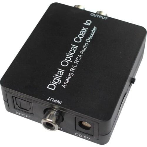 DAC Amp Digital To Analog Audio Converter RCA 3.5mm jack Headphone Amplifier Toslink Optical Coaxial input for Dolby DTS Stere