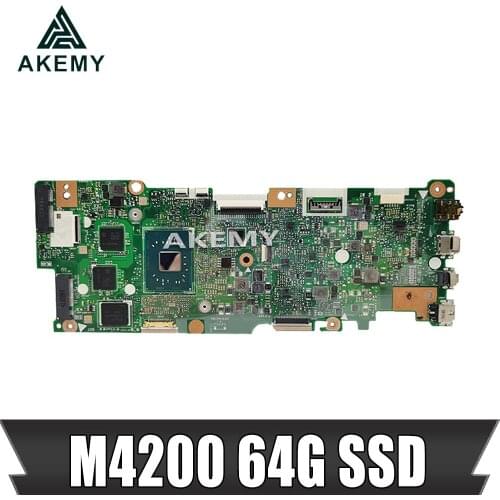 For Asus Vivobook Flip TP401NA TP401N Motherboard N4200 64G SSD 4GB RAM 60NB0GW0-MB1702