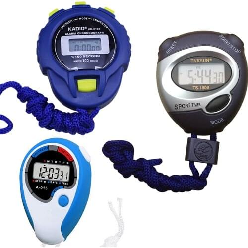 Electronic Digital Stopwatch Multifunctional Running Timer TS-1809 for Sports Swimming Competition Training Timer Cronômetro