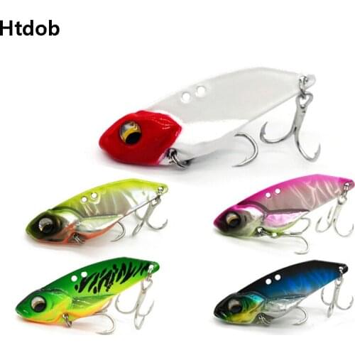 Htdob 1Pc 15g Vibration Metal VIB Fishing Spoon Lure Lead Fish Crankbait Bass Fishing Blade Sinking Hard Lure peche leurre