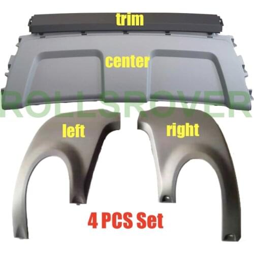 ROLLSROVER Rear Bumper Exhaust Cover Molding Trim For Range Rover Evoque Pure 2012-2018 4 PCS Set
