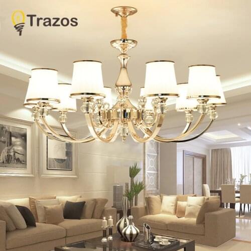 Luxury New K9 Modern Chandelier Lustre Crystal Chandeliers 3/6/8/10/Arm Lustres De Cristal Chandelier AC110V/220V lighting