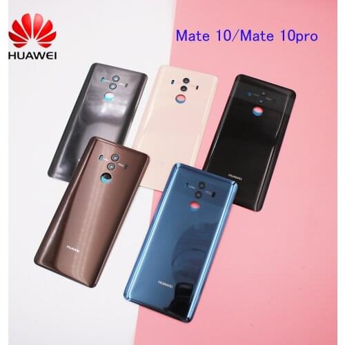 NEW Huawei Mate 10Pro Battery Housing Cover Glass Rear Door Back Cover Mobile Phone Parts + Camera Lens For mate10 Shell & Logo