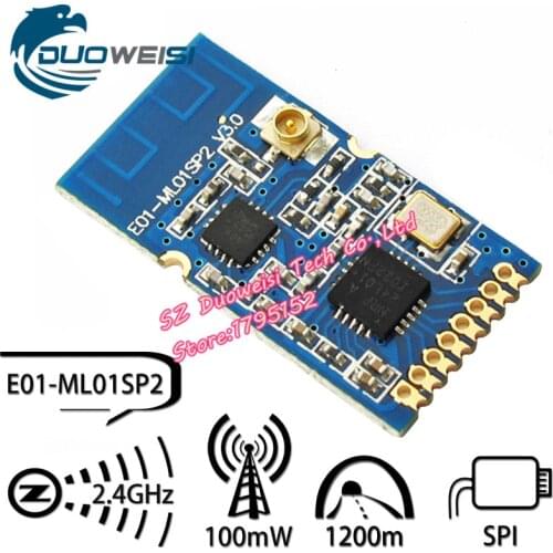 NRF24L01 + PA + LNA remote / dual-antenna / wireless module / digital transmission /2.4G RF / Industrial E01-ML01SP2