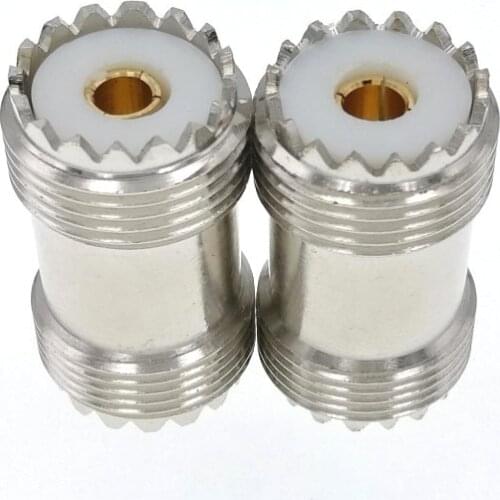 PL-259 UHF Female To UHF Female Coax Cable Adapter S0-239 UHF Double Female Connector Plug 1PC