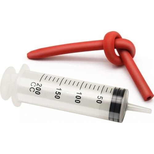 30cm Hose Bidet Shower Anus Enema Anal Cleaning Intimate Wash Tube Vaginal Cleaner With Syringe