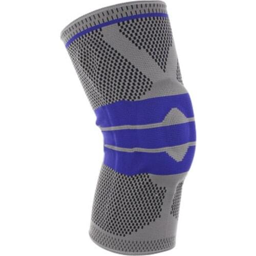 3D Weaving Silicone Knee Pads Supports Brace Meniscus patella Protectors Elastic Running Basketball Sports Safety Knee pads 2020