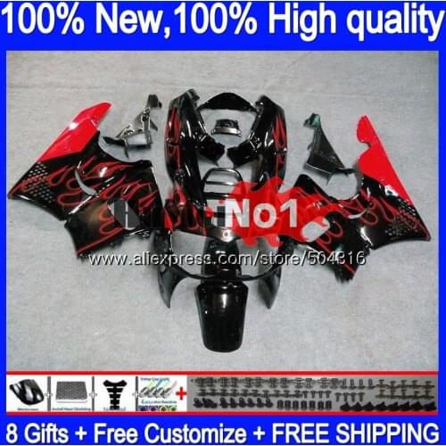 Body For HONDA CBR 893RR CBR900RR Red flames 97MC.22 CBR900 CBR893 RR 1989 1990 1991 1992 1993 CBR893RR 89 90 91 92 93 Fairing