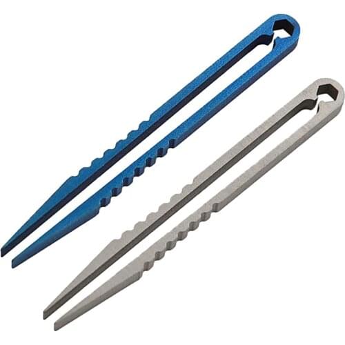 Titanium Alloy Portable Tweezers TC4 Outdoor Forceps CNC Machining Mini Hand Tools