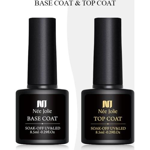 Foundation for UV Gel Polish Top Coat Top off Topcoat for UV Curing UV Gel Nail Lacquer 8ml Gel Nail Primer Base Coat off white