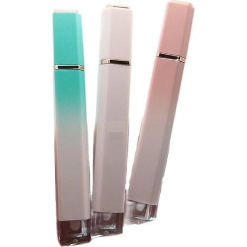 New Arrival Lipgloss Tubes Gradient Pink Green White Makeup Lip Gloss Containers Private Label 4.5ML Empty Lip Gloss Tubes 20pcs
