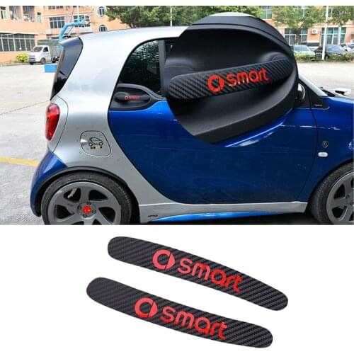 For Smart Fortwo 453 Car Handle Protection Film Car Carbon Fiber Door Handle Sticker Scratches Resistant Sticker Car Styling