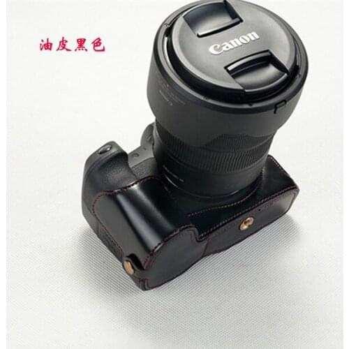 Pu Leather Case Bottom Opening Version Protective Half Body Cover Base For Canon EOSR EOS R Digital Camera