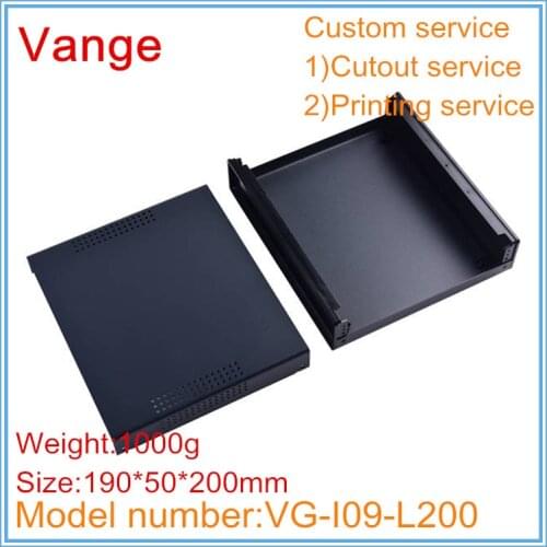 1pcs/lot sheet metal chassis diy housing 190*50*200mm iron box enclosures plastic panels for electrical equipment product