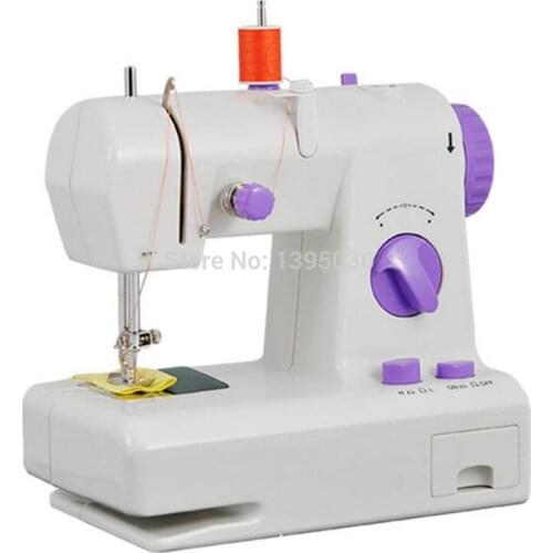 1PC High Quality FHSM-208 Portable Multi-function Electric Sewing Machine Sew forward With English Manual