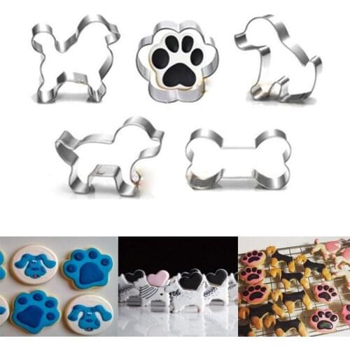 29 Styles Animals Metal Pet Dog Bone Paw Cookie Cutter Mold Sugarcraft Pastry Biscuit 3D Baking Mold Cake Decorating Bakeware