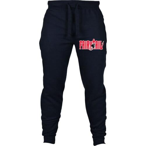 Anime Fairy Tail cosplay Sweatpants Plus Size Drawstring Cotton Fitness Pants Elastic Lounge Trousers Fashion Streetwear