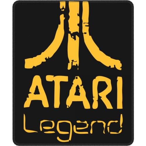Atari - Anthracite Legend Mouse Pad Arcade Enthusiasts Atari Games Desk Mat Pads Natural Rubber Computer Keyboard Desk Pad