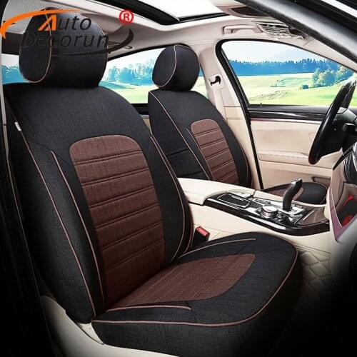 AutoDecorun Custom Seat Cushion for Renault Megane Accessories Cars Seat Covers Sets Linen Fabric Car Seats Supports Protection
