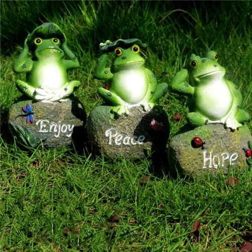 Animal Gardening Decoration Garden Decoration Frog Decoration Resin Crafts