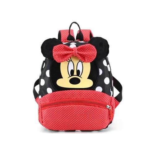 Disney Kindergarten Schoolbag Boy Children Mickey mouse Backpack Cute Cartoon Backpack 2-5 Years Girl pink Travel Backpack