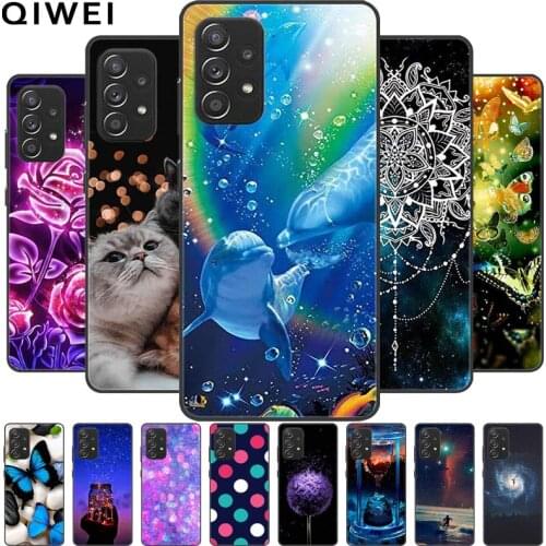 For Samsung Galaxy A52 Case Black Silicone Cover Fundas For Samsung A72 4G 5G A 72 52 Phone Cases Back Coque For GalaxyA52 A52