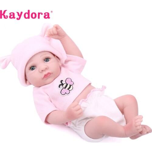 Kaydora 25 CM Lifelike Mini Dolls Handmade Doll Reborn Bebe Dolls bebe reborn silicone lol Kids Playmate Dolls For Girl gift