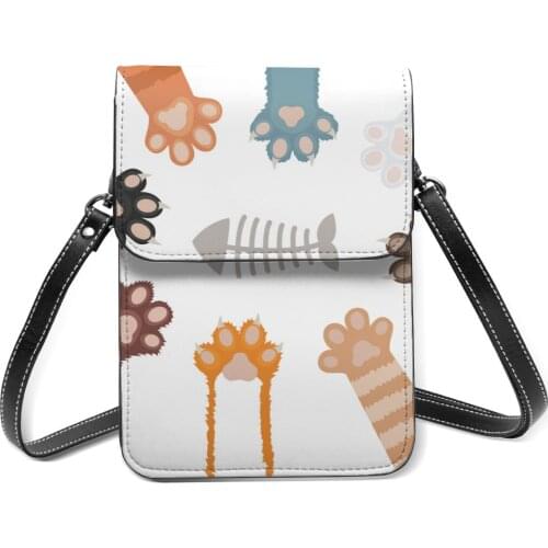 Cats Paw Set Fashion Card Holder Wallet 2021 New Female Wallets Women Zipper Strap Coin Purse