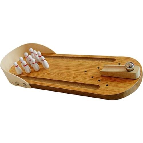 Mini Bowling Game Board Game Finger Play Children Developmental Toy