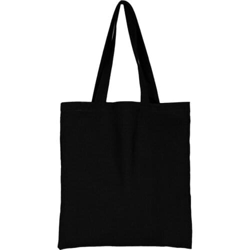 Fashion Women Girls Canvas Shopping Handbag Female Shoulder Tote Travel Shopper Beach Bag Ladies Solid Color Bags Large Capacity