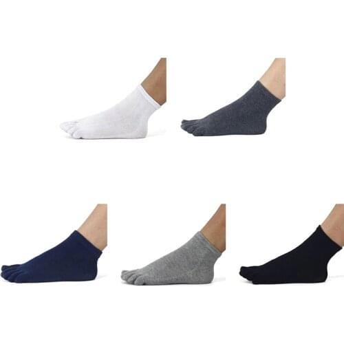 Men Sports Socks Winter Autumn Warm Comfortable Men Top Quality Womens Guy Five Finger Pure Soft Cotton Toe Socks