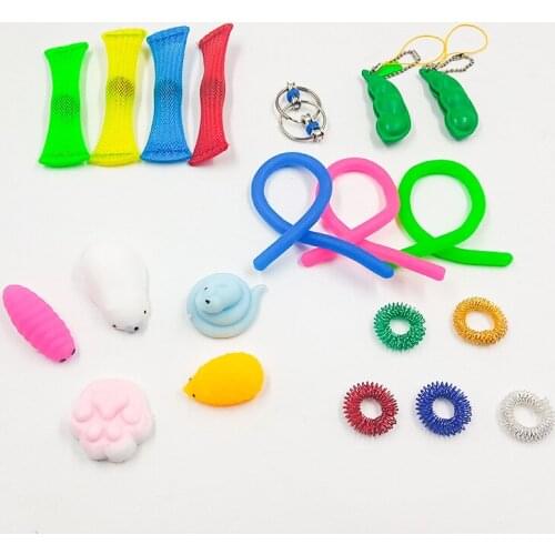 Decompression Toy Set Push Bubble Finger Massage Anxiety Relief Fidget Sensory Tool