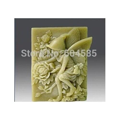 New Fairy & Pretty Peony Craft Art Silicone Soap mold Craft Molds DIY