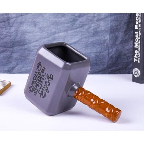 Strange New Hammer Shape Ceramic Cup Mug Personality Boy Exquisite Gift Cup Office Creative Three-dimensional Tea Cup