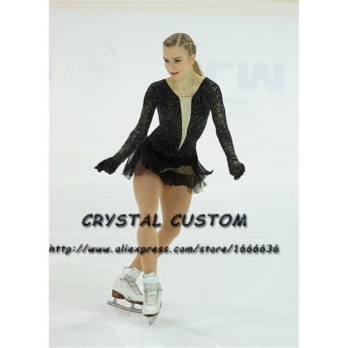 Custom Figure Skating Dresses Graceful New Brand Girls Ice Skating Dresses For Competition DR4293