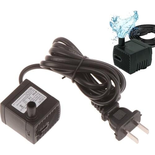 AC 220V 3W US Plug Submersible Water Pump Aquarium Fountain Air Fish Pond Tank
