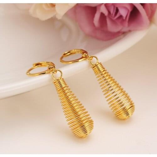 Bangrui Beads Earrings for Women/Girls Gold Color Ball Earing Jewelry Gifts African,Indonesia,Nigeria,Congo,Arab Earring