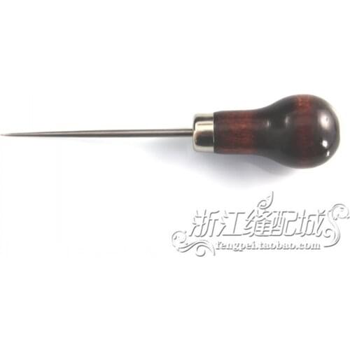 Awls Wooden Handle Steel Through An Enhanced Version Of Oxidation And Hard Pin Hardened Tool Steel Needle Stitch
