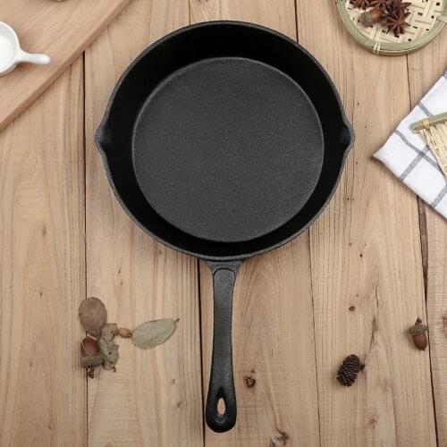 Pots panCast Iron Pan Non-Paintcoat Non-stick Pot Small Fry Pan Thick Sootless 1 Korean Cookware for Table