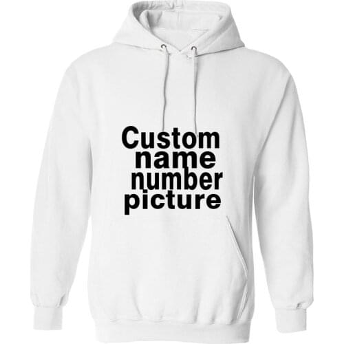 Youth male hoodie free custom made name number logo photo unisex zipper sweatshirt flags college university casual clothes